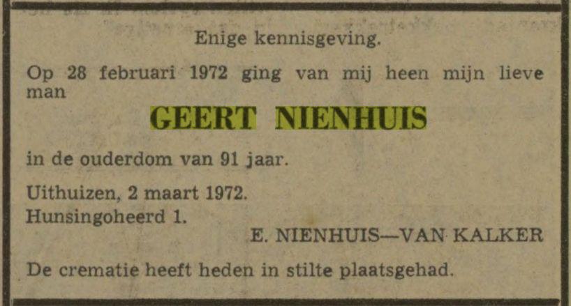 geert nienhuis in 1972.